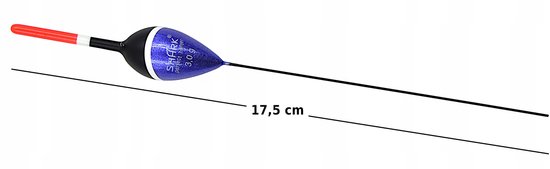 SHARK Balsa Dobber 3g / 17,5cm - Hoge Kwaliteit Vissersdobber — afbeelding 2