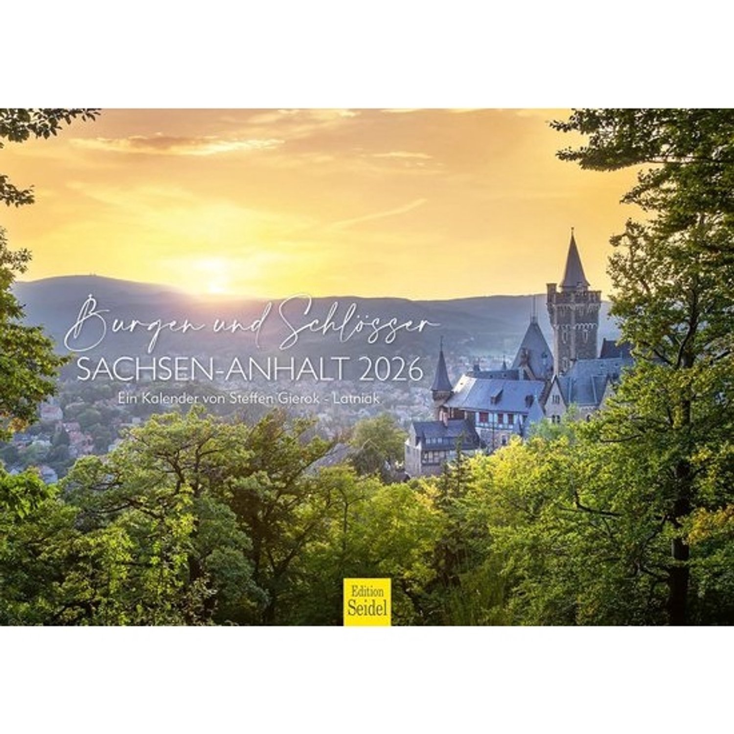 Wandkalender 2026 - Kastelen Saksen-Anhalt - DIN A3