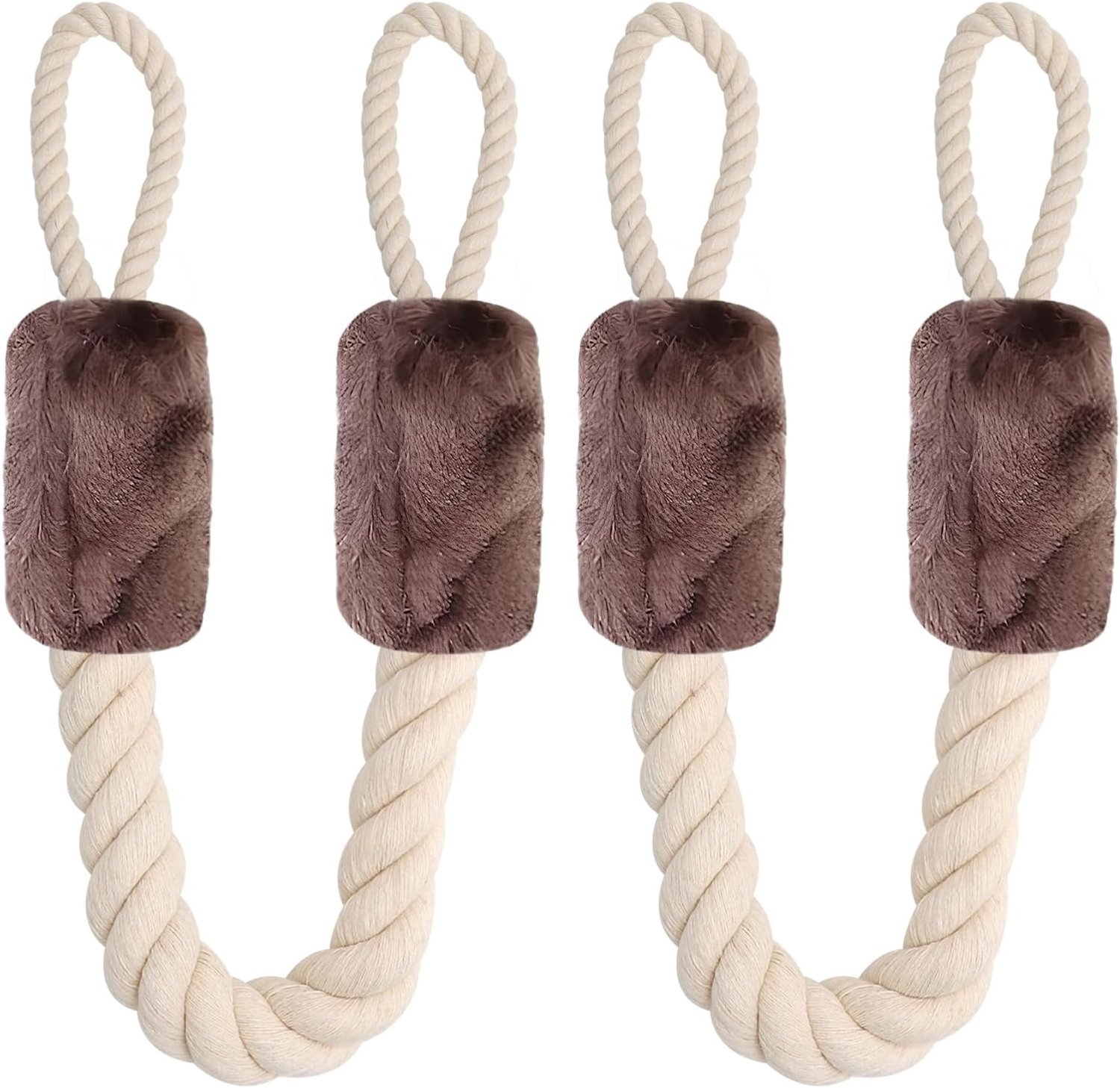 Set van 2 Deurstoppers voor Kinderen en Huisdieren - Veiligheidsbescherming voor Deuren met Katoenen Koordklemmen en Handvatbescherming tegen Verwondingen