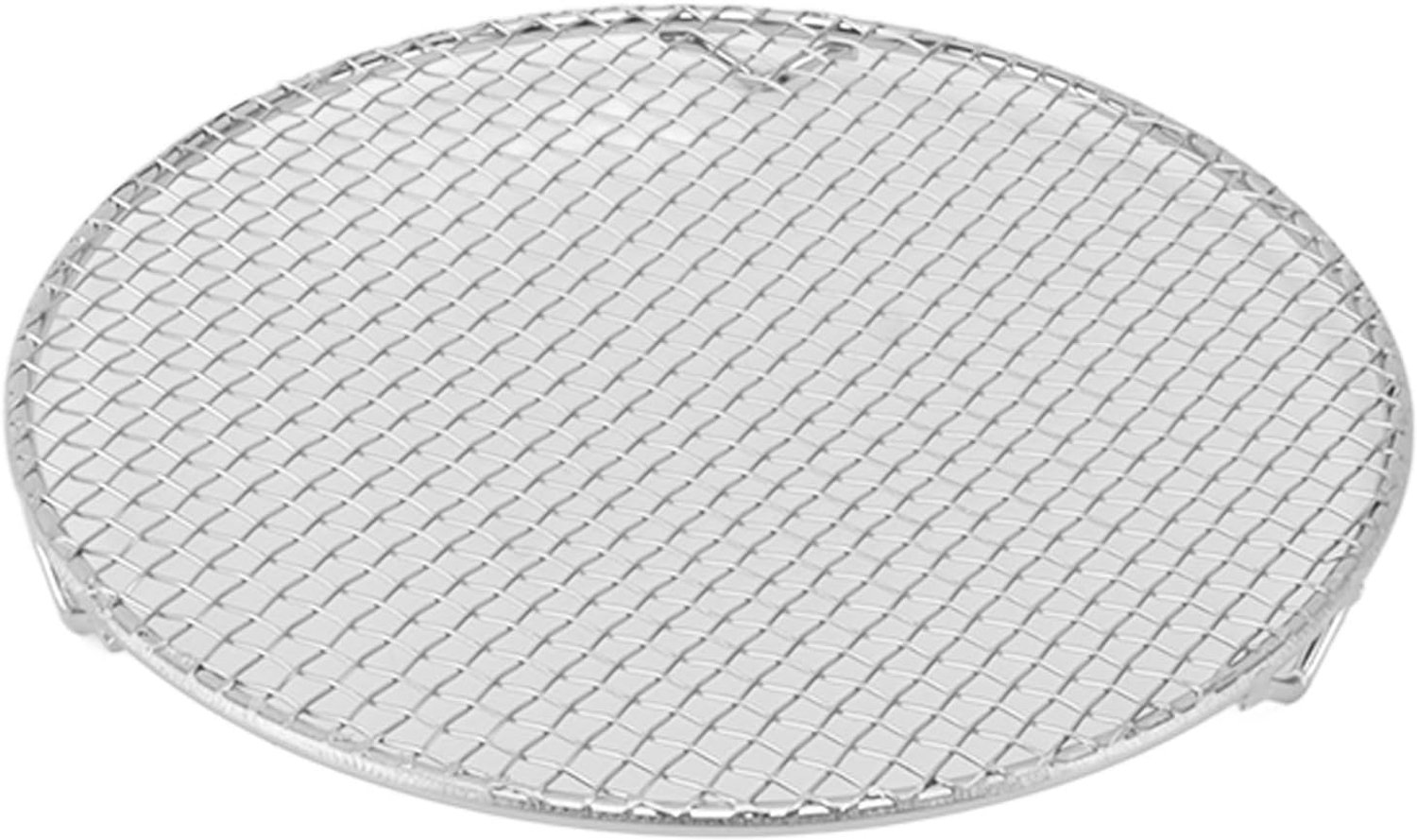 Koelrek, Roestvrijstalen Bakrek voor Oven met Hoge Temperatuurbestendigheid Tot 575F, Ideaal voor Braden, Grillen, Koelen van Kippenvleugelsbrood (Grote Ronde 18CM)