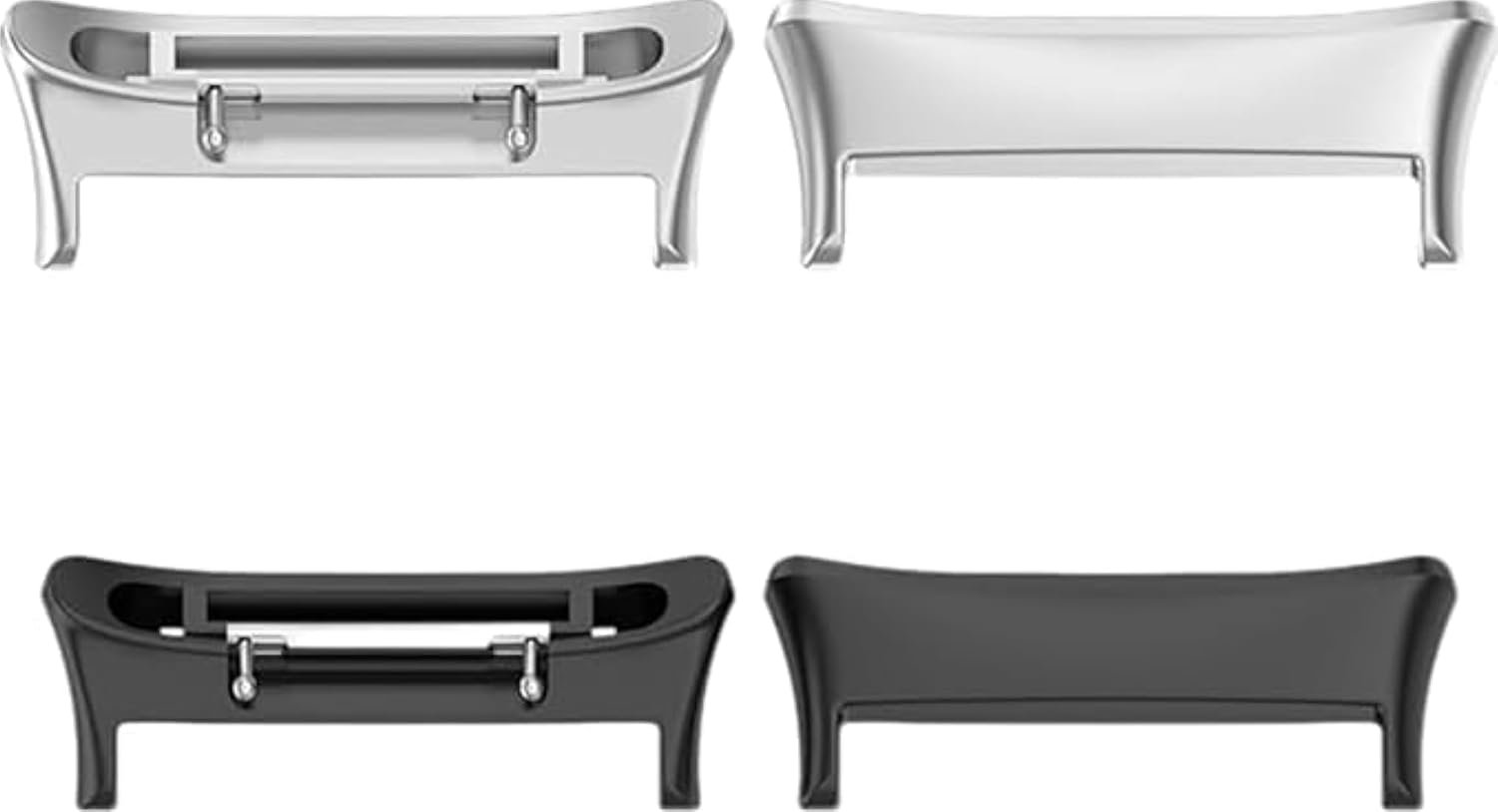 2 paar vervangende horlogebandadapters, horlogeband, roestvrijstalen accessoires, compatibel met Honor Watch 4