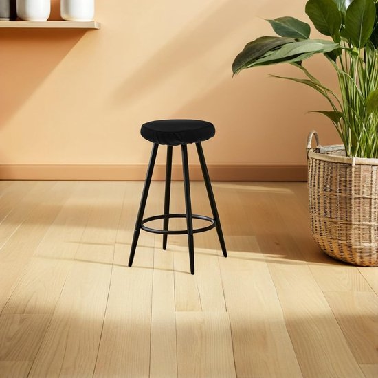6 Stuks Elastische Ronde Barkrukhoezen Wasbare Antislip Stoelhoezen voor Barkrukken met Diameter Zachte Rekbare Stoelkussens Geschikt voor Bar Keuken — afbeelding 4