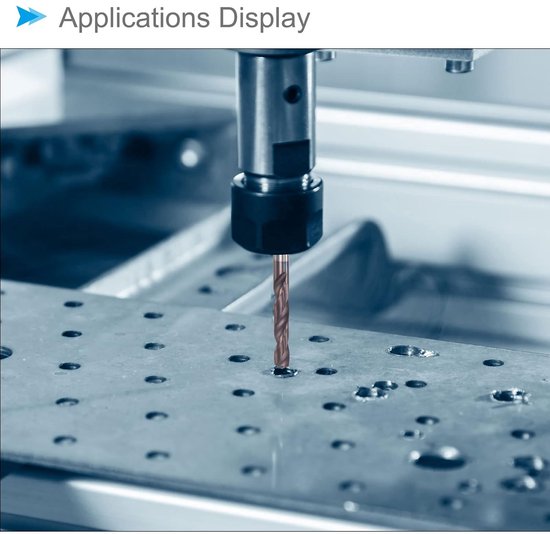 Harde metalen boorpunt 3,4 mm diameter AlTiSin gecoat K45/P10 wolfraam hardmetaal draait boorkoppen - (gebruik: voor gehard staal roestvrij stalen legering) 1 stuk — afbeelding 3