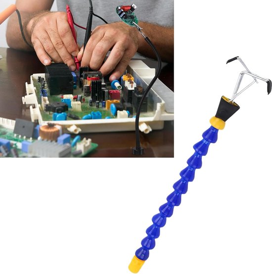 2 Stuks Solderen Helpende Handen 1/4in Draad Geen Handen Draadklemhouder Derde Handje 360 ​​Graden Draaibare Flexibele Armen Hulp voor Elektronische Reparatie — afbeelding 2