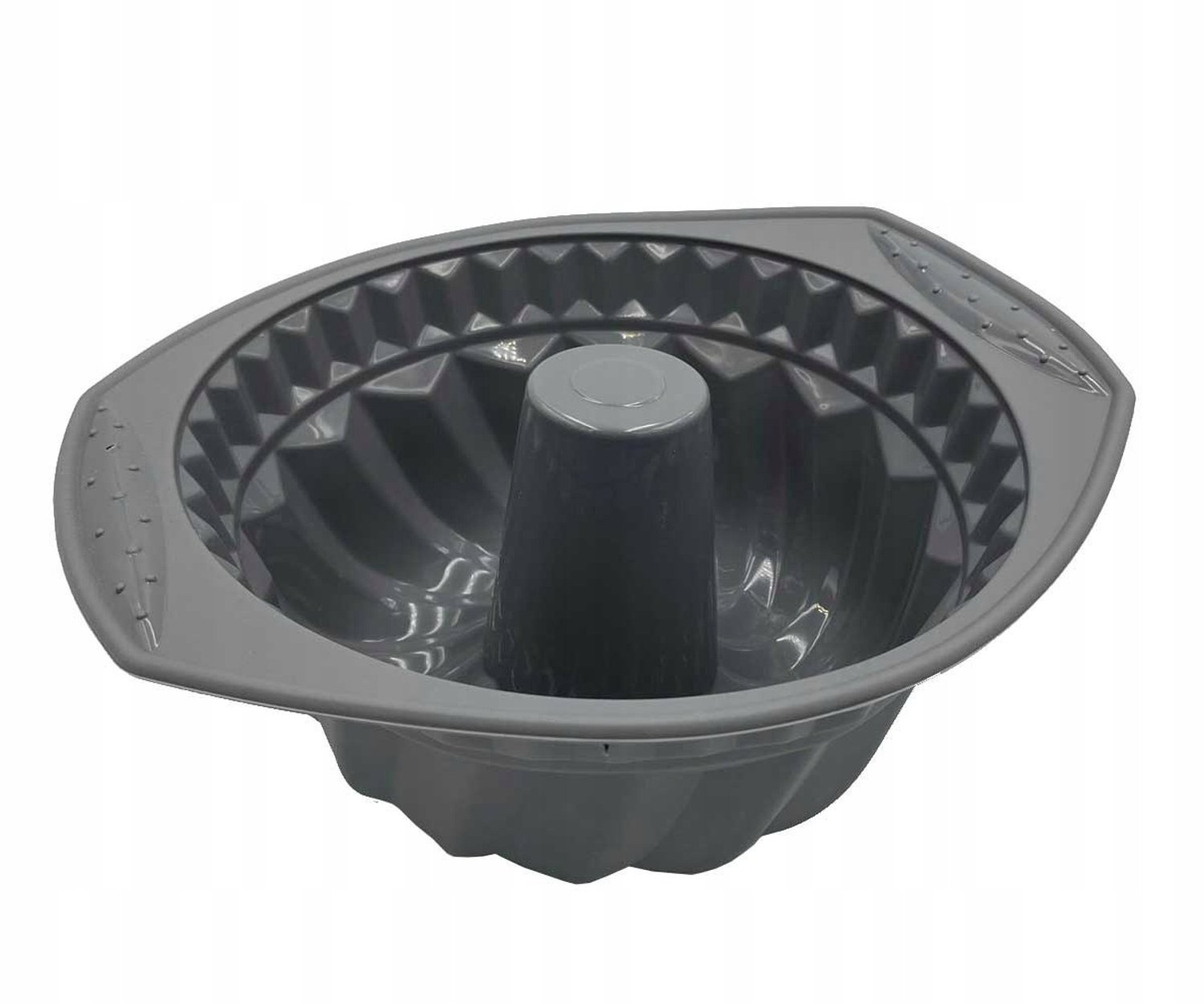 Flexibele Zwarte Siliconen Cakevorm voor Babka - 27.5x24x11cm