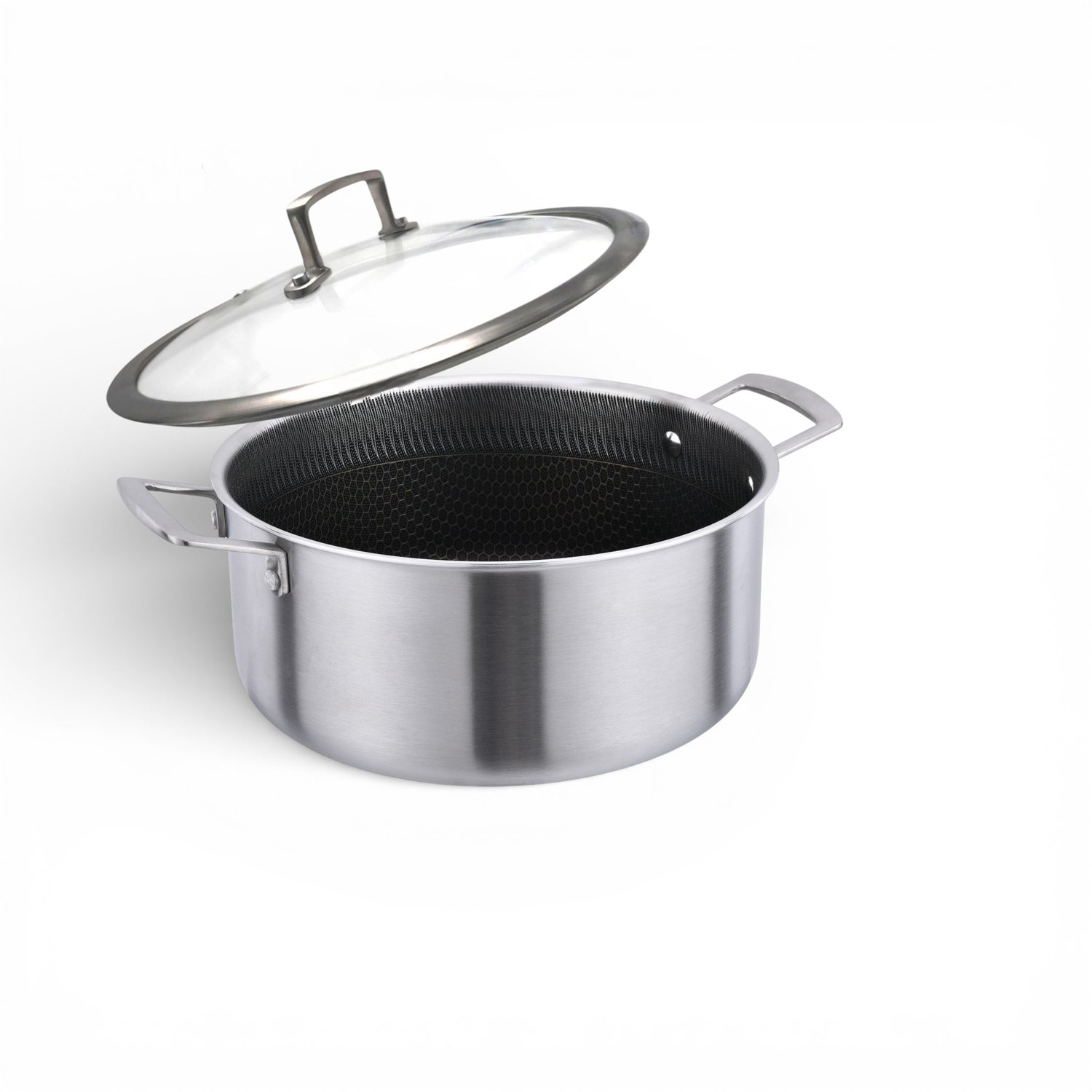 Masterpan RVS Pan 28cm Honingraat Anti-aanbak & Deksel