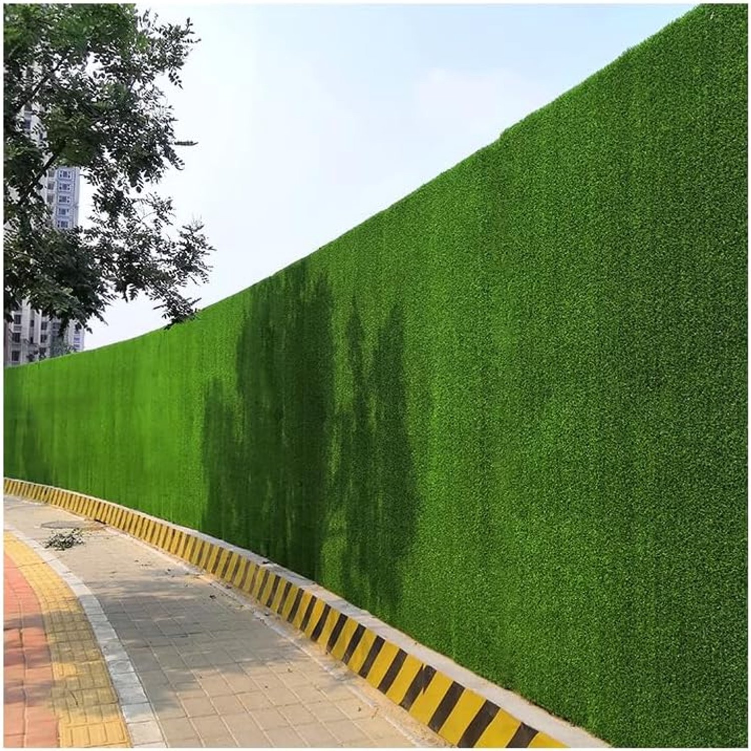Kunstgras 3FT x 5FT kunstgras, synthetisch realistisch nepgras, dik gazon voor huisdieren, 20 mm poolhoogte, natuurlijke kunstgrasonderlaag voor binnen en buiten (afmetingen: 5 m x 3 m)