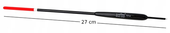 Shark Doorvoer Dobber Balsa 6g / 27cm - Perfecte Kwaliteit — afbeelding 3