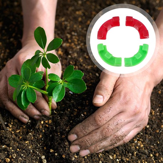 4 Stuks Delige Graden Plant Buigclips voor Takken Duurzame Plant Steunclips voor Heroriëntatie Luchtcirculatie Geschikt voor Tuin Kamerplanten — afbeelding 3