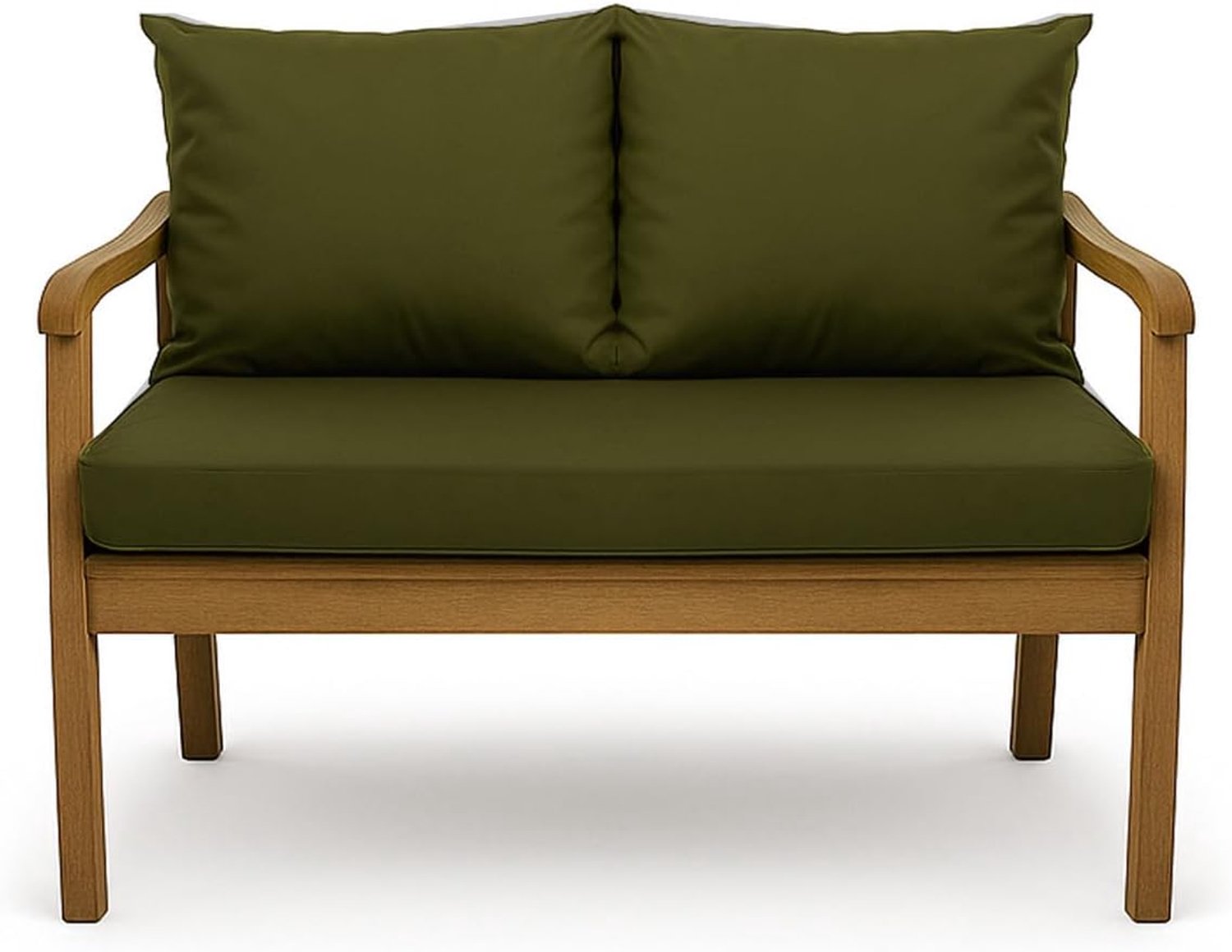 Bankkussen voor tuinbank - Polsterkussen voor & Hollywoodschommel - Tuinschommelkussen - Hollywoodschommelkussen - Bankkussen voor buiten (120 x 50 x 50 cm, Groen)