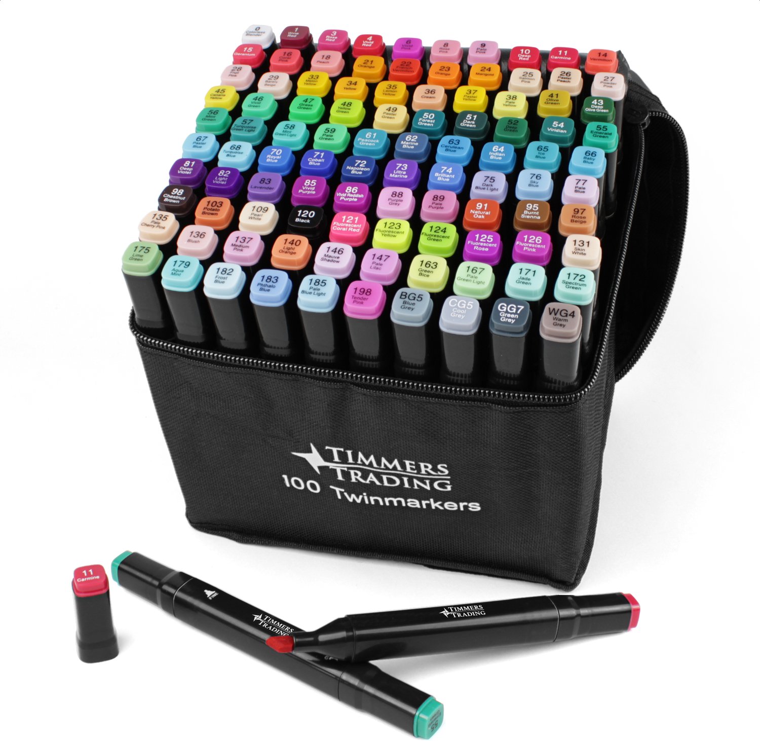 Twinmarkers 100 Stuks – Alcoholmarkers – 100 Kleuren – Dubbelzijdige Stiften