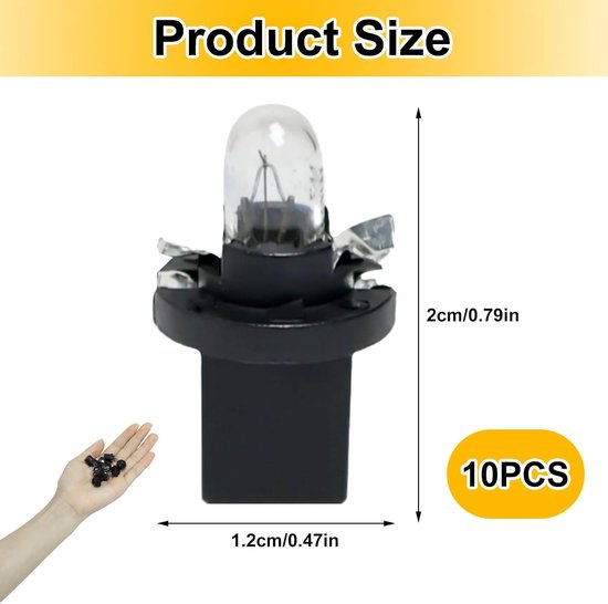 10 stuks lampen dashboard bronkaart led dashboard auto 12V 2W 30MA voor auto en motorfiets interieur snelheidsmeter instrument meter cluster indicator licht paneel — afbeelding 5
