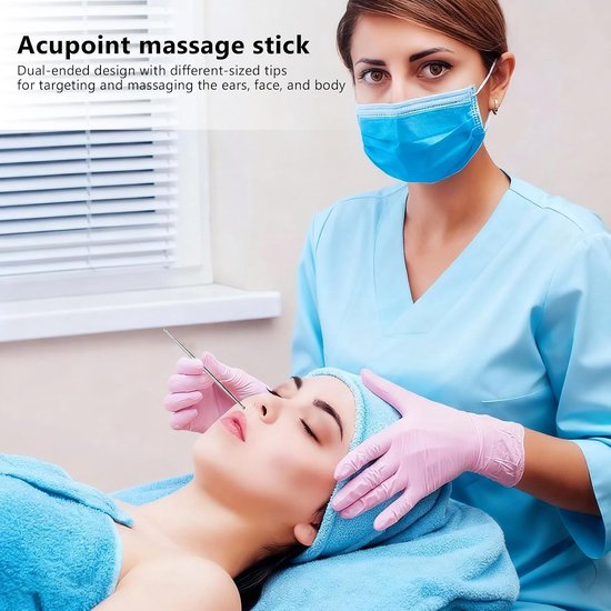4 stuks Acupressuurpen, Meridianpen, Acupunctuurpen, roestvrij staal Acupressuur Pen, Multifunctionele Meridianpen Staaf voor Massage, Acupressuur en Acupunctuur — afbeelding 2