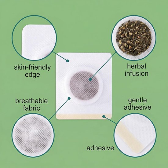 10 stuks afslankheidspatches voor het verbranden van buikvet, afslankpatches, tailleverkleining, natuurlijke detox voor dames en heren, om 's nachts af te vallen (10) — afbeelding 3