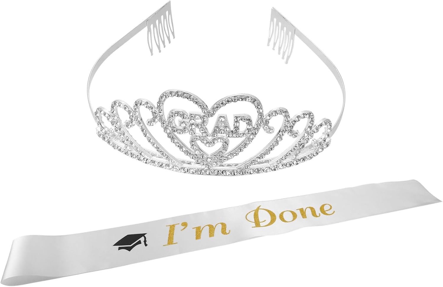 2021 Graduation Season Party Alloy Grad Cake Toer Set Graduation Girl Accessoires Unieke Letter Printing Onvergetelijke Herinnering