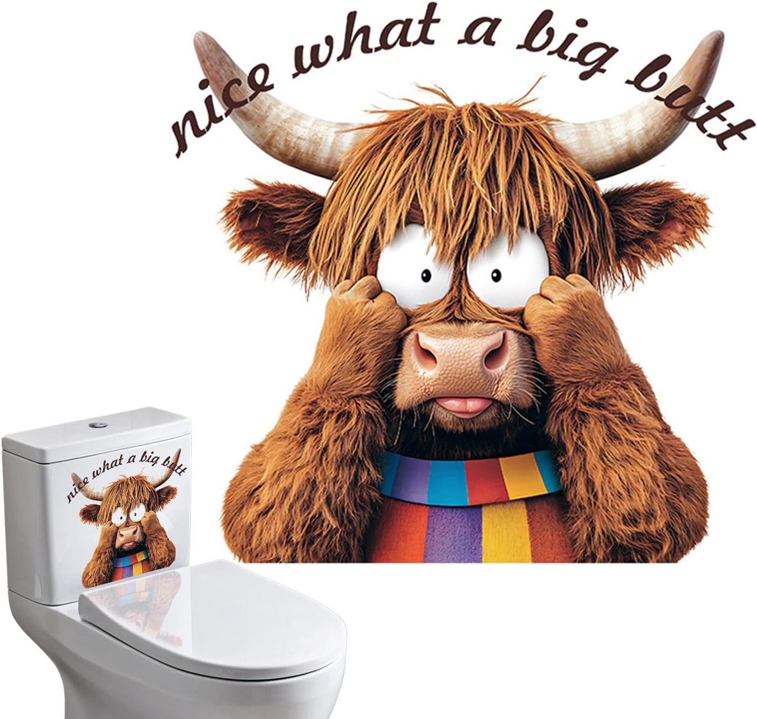 Toiletbrilstickers,Toiletbrilstickers Grappige stickers badkamer muur
