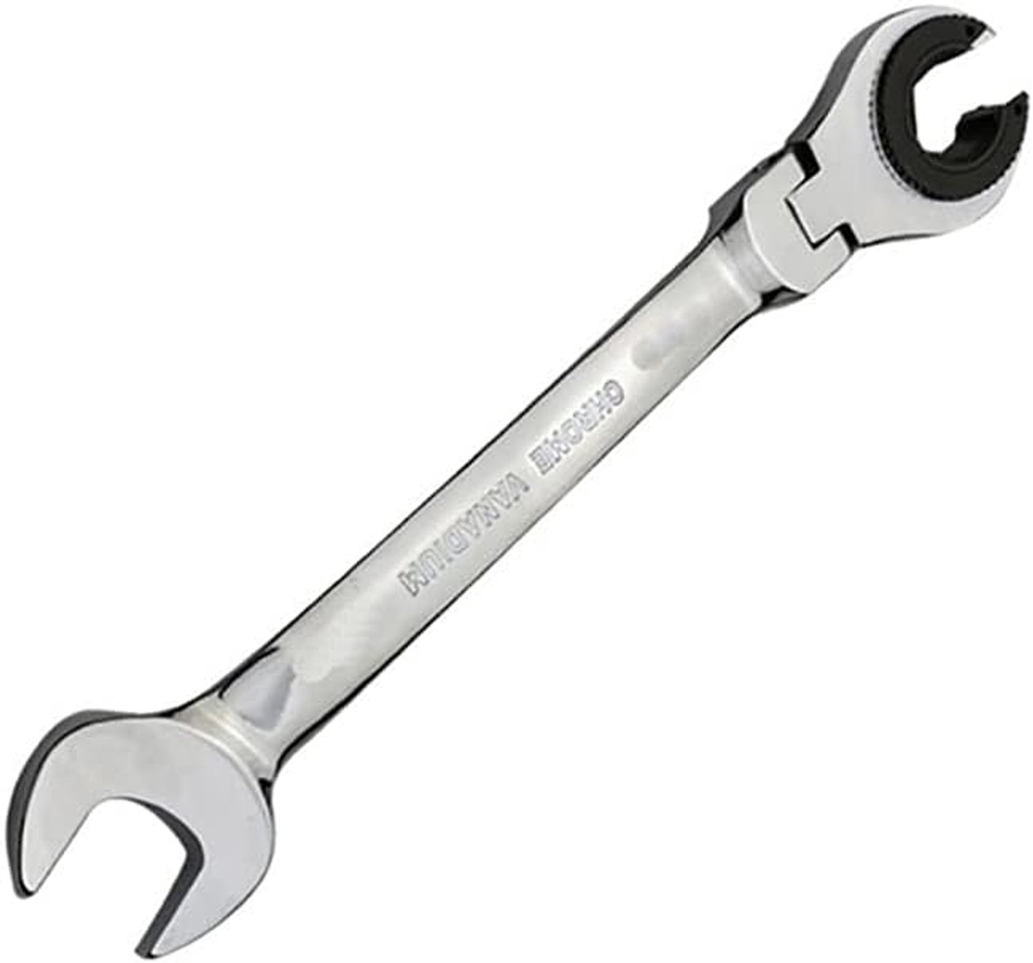 10mm Tubing Wrench Ratel Flex-Head Metrische Olie Flexibele Dubbele Open End-Wrench Spiegel Polish Ratchet Flare Moer Sleutel voor Handgereedschap