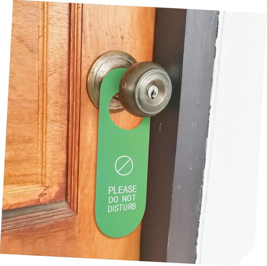 6 Stuks Deurteken beschikbaar teken niet storen deur niet storen teken Hanger van hotelkamer deurborden voor thuis dubbelzijdig bord niet storen teken niet grappig storen pvc — afbeelding 5