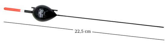 Merkloos Balsahout Dobber 7g - 22,5cm met Zijdoorvoer — afbeelding 2