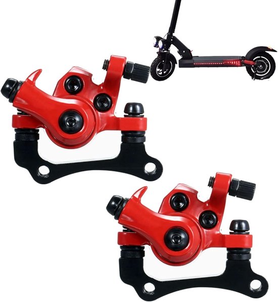 lyrlody Remklauw Aluminium Mechanische Schijfremklauw 10 Inch Voor-achterwielset Responsieve Snelle Actie voor Elektrische Scooterfietsers — afbeelding 2