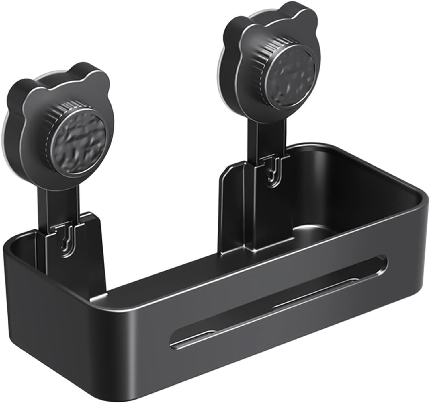 met wandvergrendeling, opbergdoos voor de keuken zonder boren, douche-organizer, afneembare mand, , duurzaam transparant dienblad, badkamerwagen