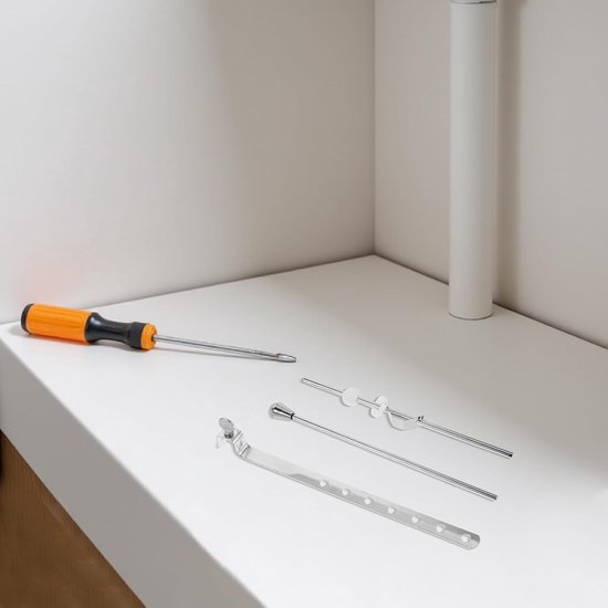 3 Stuks Badkamer Wastafel Afvoer Reparatie Staaf Afvoer Onderdelen Voor Badkamergootsteen Reparatieset Voor Trekstang Voor Gootsteenafvoer Verlengstuk Voor Gootsteenafvoer Silver — afbeelding 3