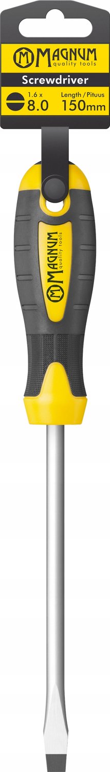 Merkloos Schroevendraaier Plat 8,0x1,6 mm x 150 mm - Professioneel