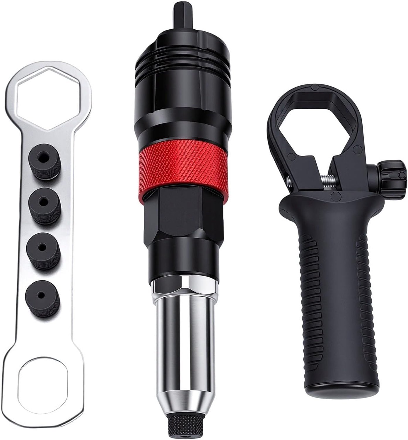 Hyuduo Rivet Gun Adapter Set, 5 Heads Elektrische Accuboormachine