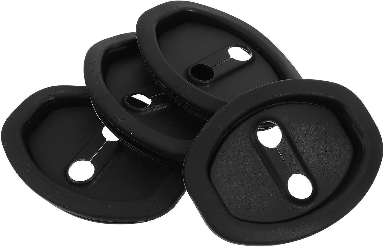 Autodeurslot, beschermhoezen met schokdemping van rubber, 4 stuks