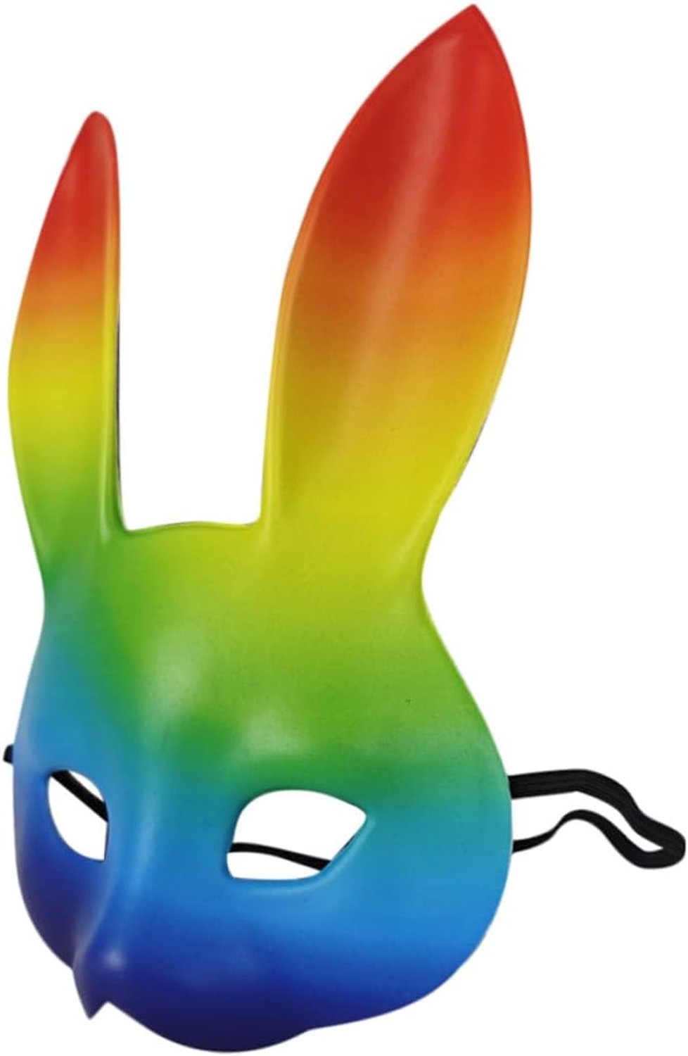 Regenboog PU Leren Konijnenmasker Voor Halloween Carnaval Feest Cosplay Masker Voor Vrouwen Comfortabel Duurzaam Accessoire