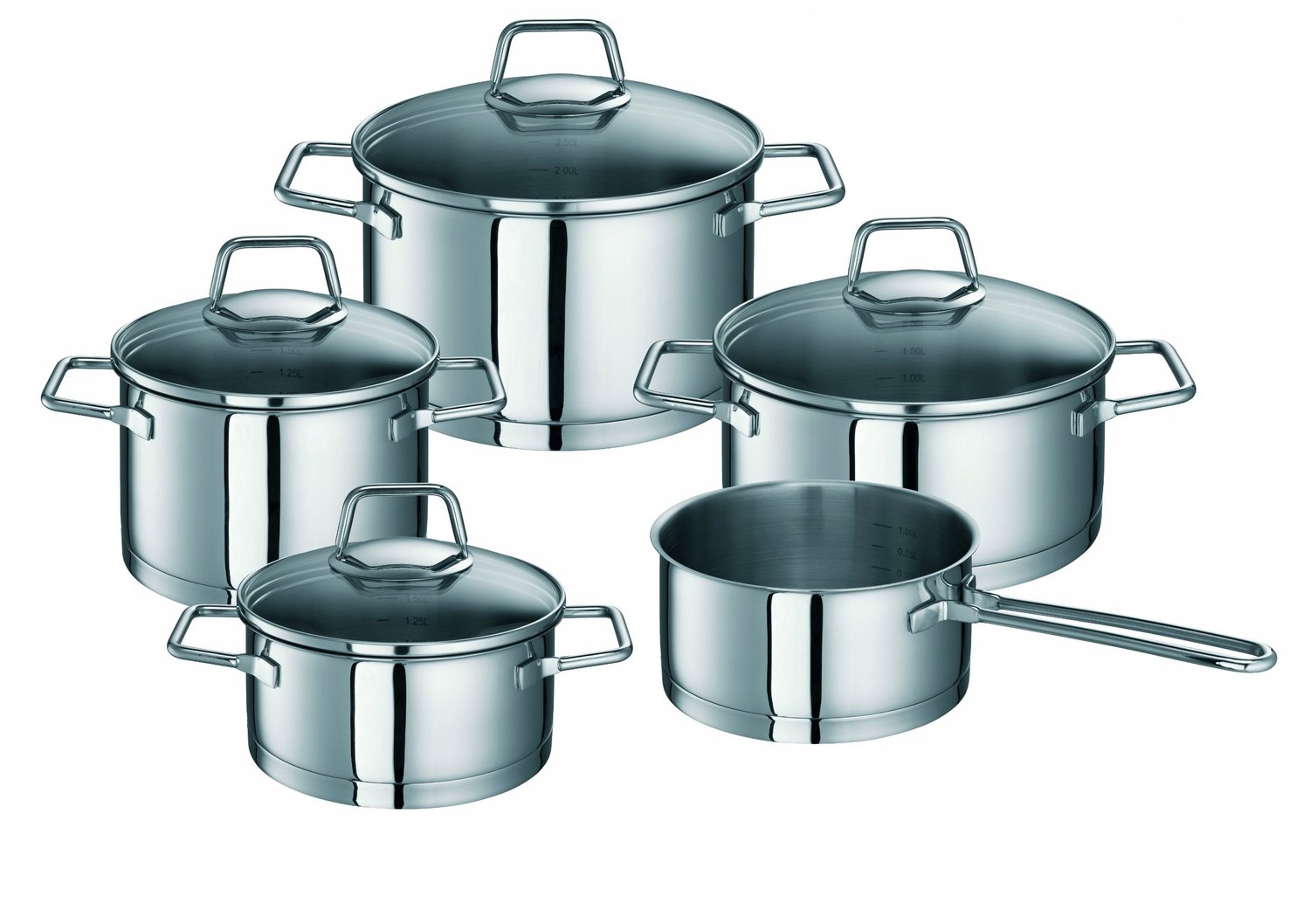 Schulte-Ufer Pannenset Maxi Wega 5-delig RVS