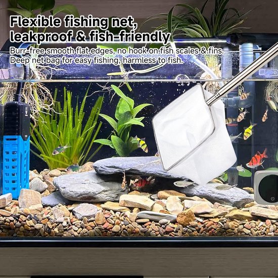 Mini-schepnet voor aquarium, 8 cm, klein aquarium (13-40 cm) — afbeelding 2