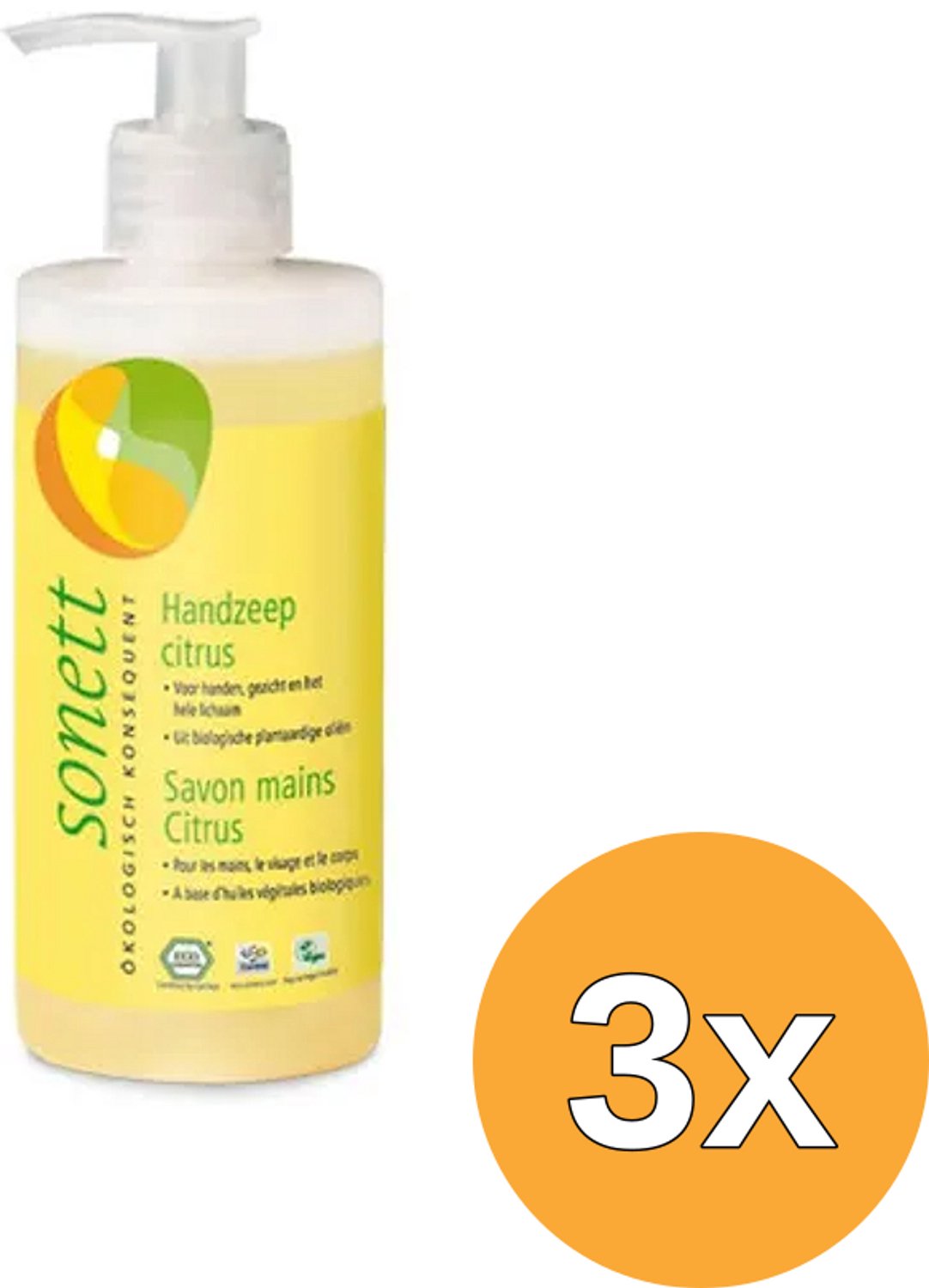 3x Sonett Handzeep citrus vloeibaar (300 ml)