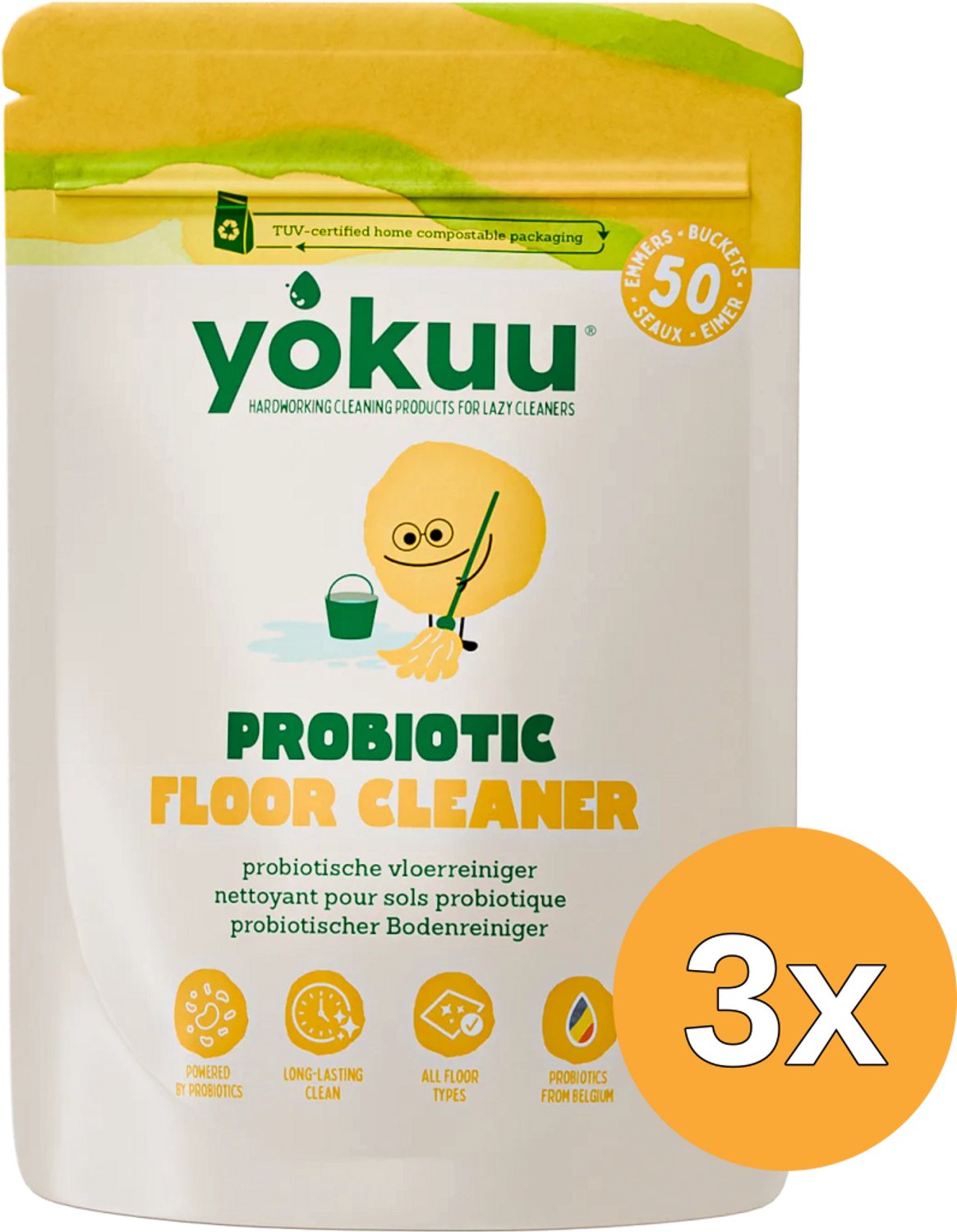3x Yokuu Vloerreiniger Poeder (200 gr)