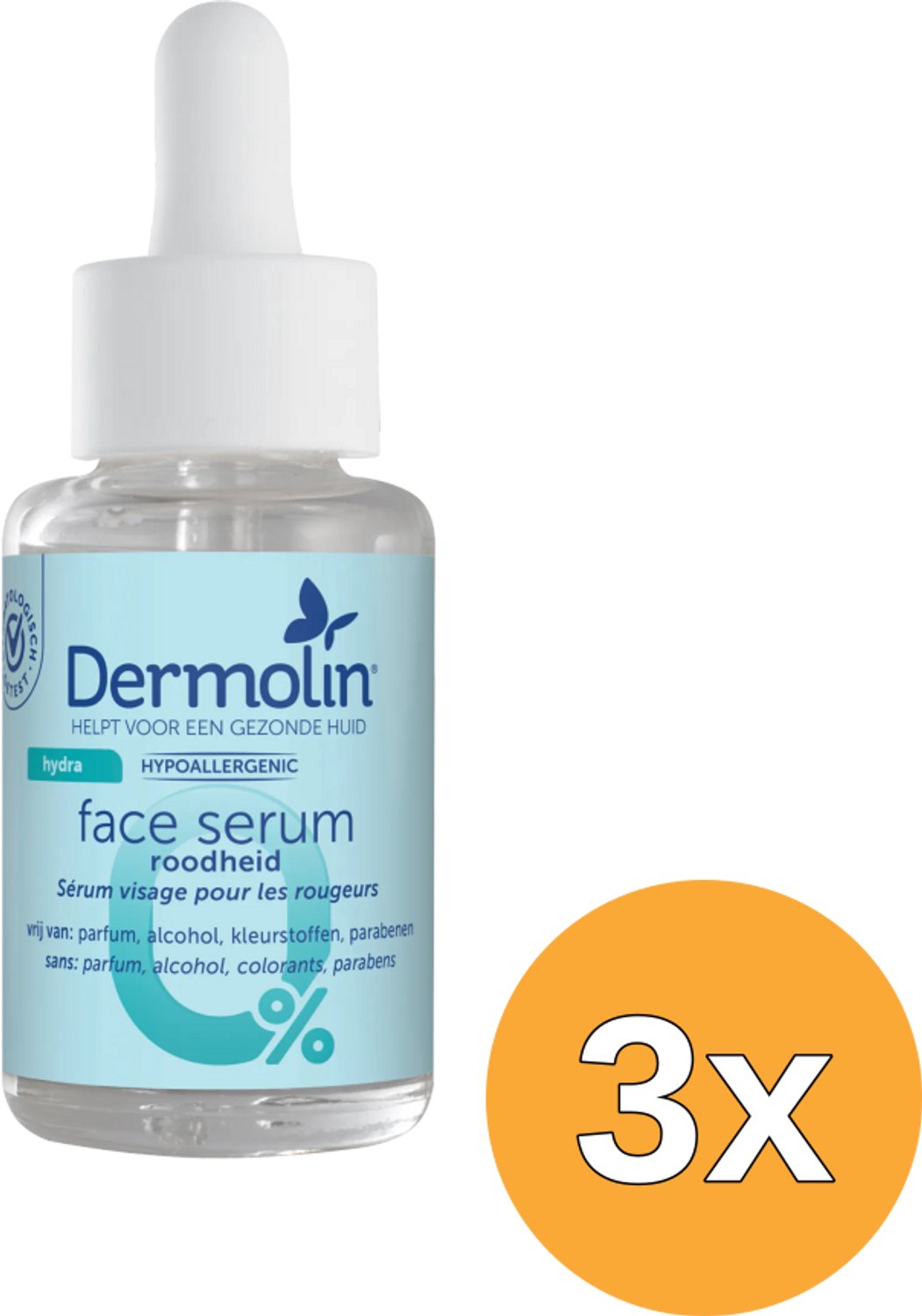 3x Dermolin Serum Roodheid met pipet (30 ml)