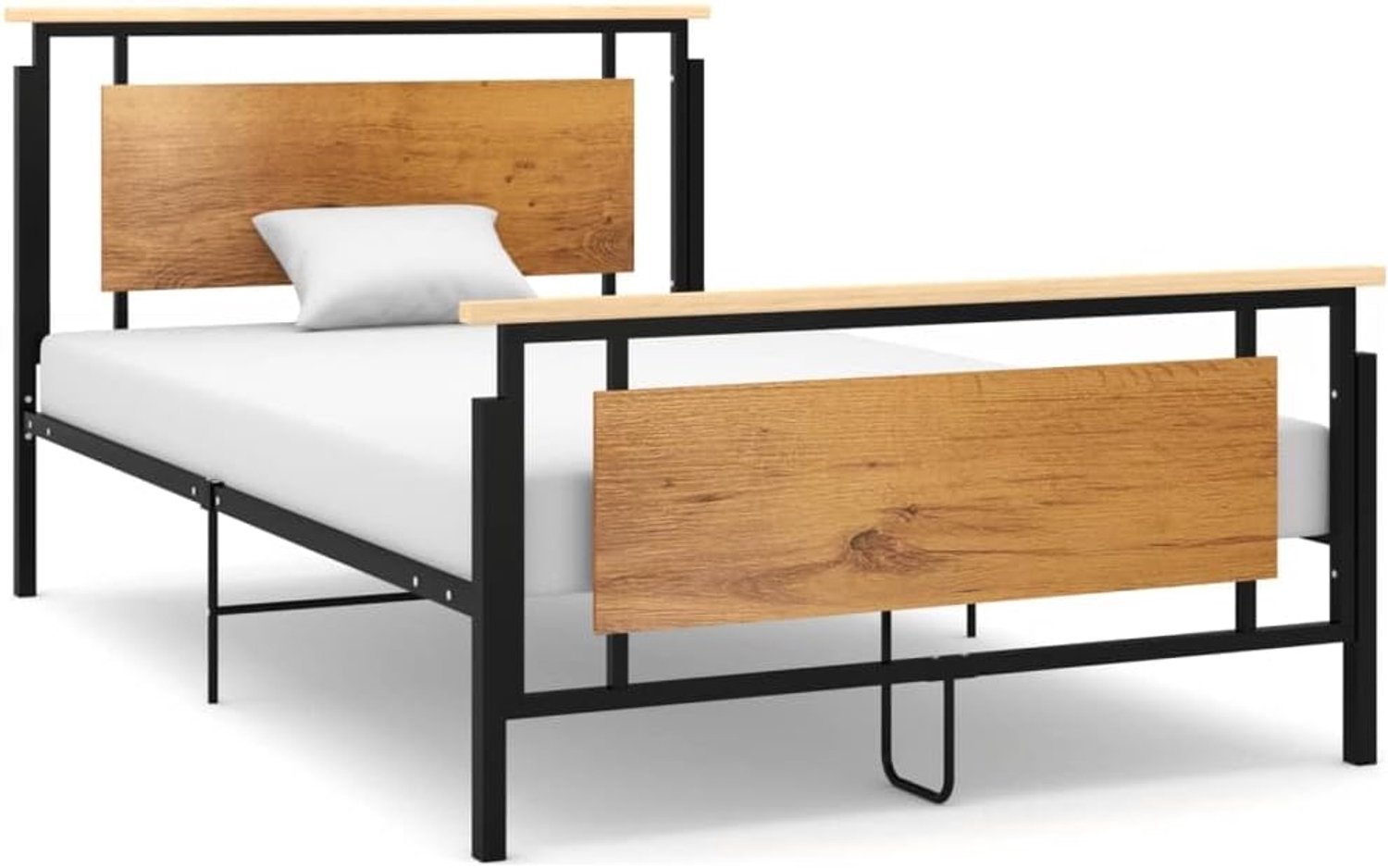 Bedframe, familiebed, palletbed, bedframe, metaal, 120 x 200 cm