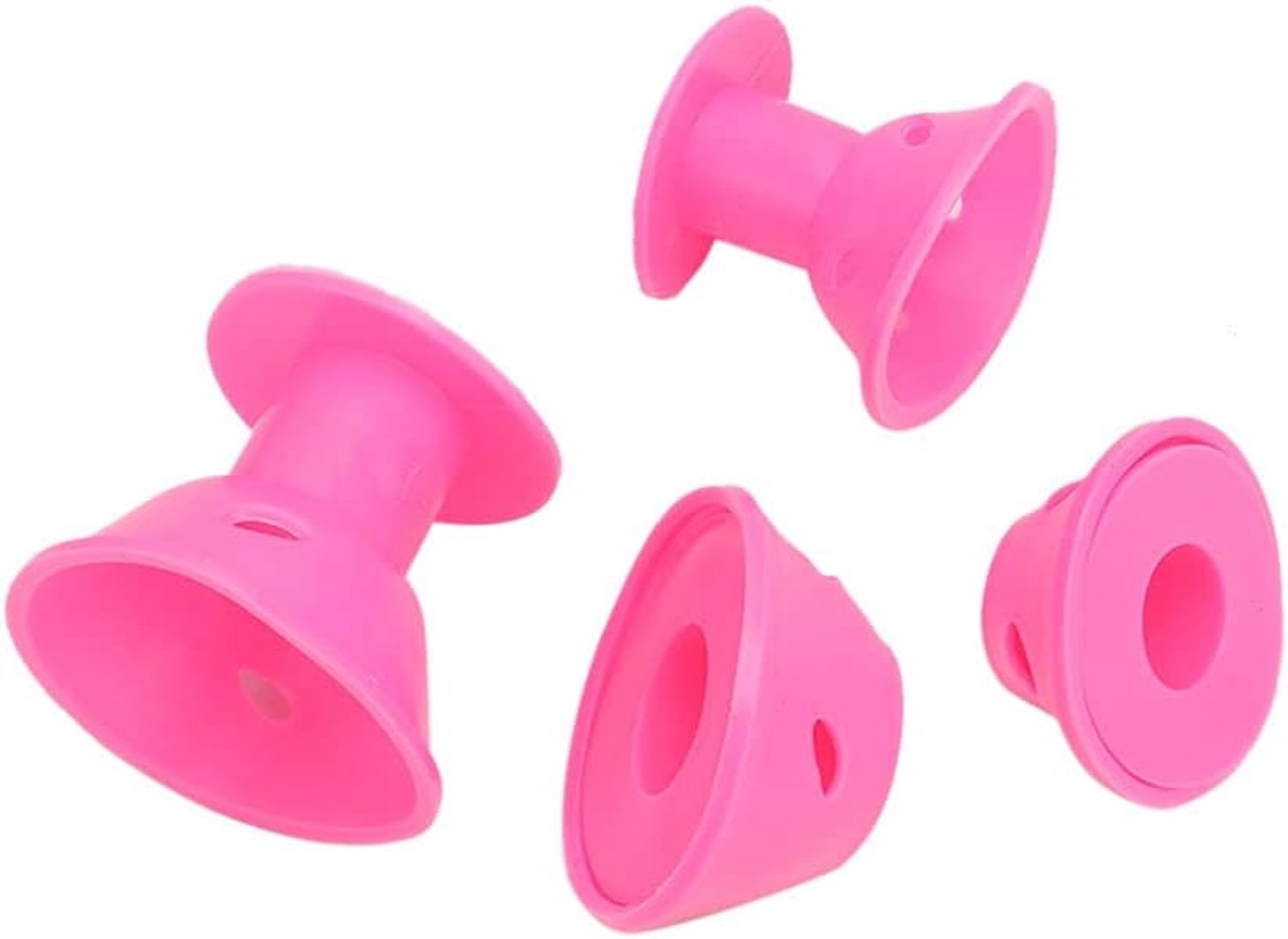 Haarkrulgereedschappen 30 Stuks, Zachte Haarrollers, Perfect voor Het Creëren van Golvende en Pluizige Kapsels, Geschikt voor Thuisgebruik en Salons, Kwaliteitsmateriaal (PINK)