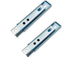 LIKERAINY Light 120x32mm Straight Metal Connectors Hidden Headboard Panel Interlocking Hangers Interlock Brackets - ShopVlot