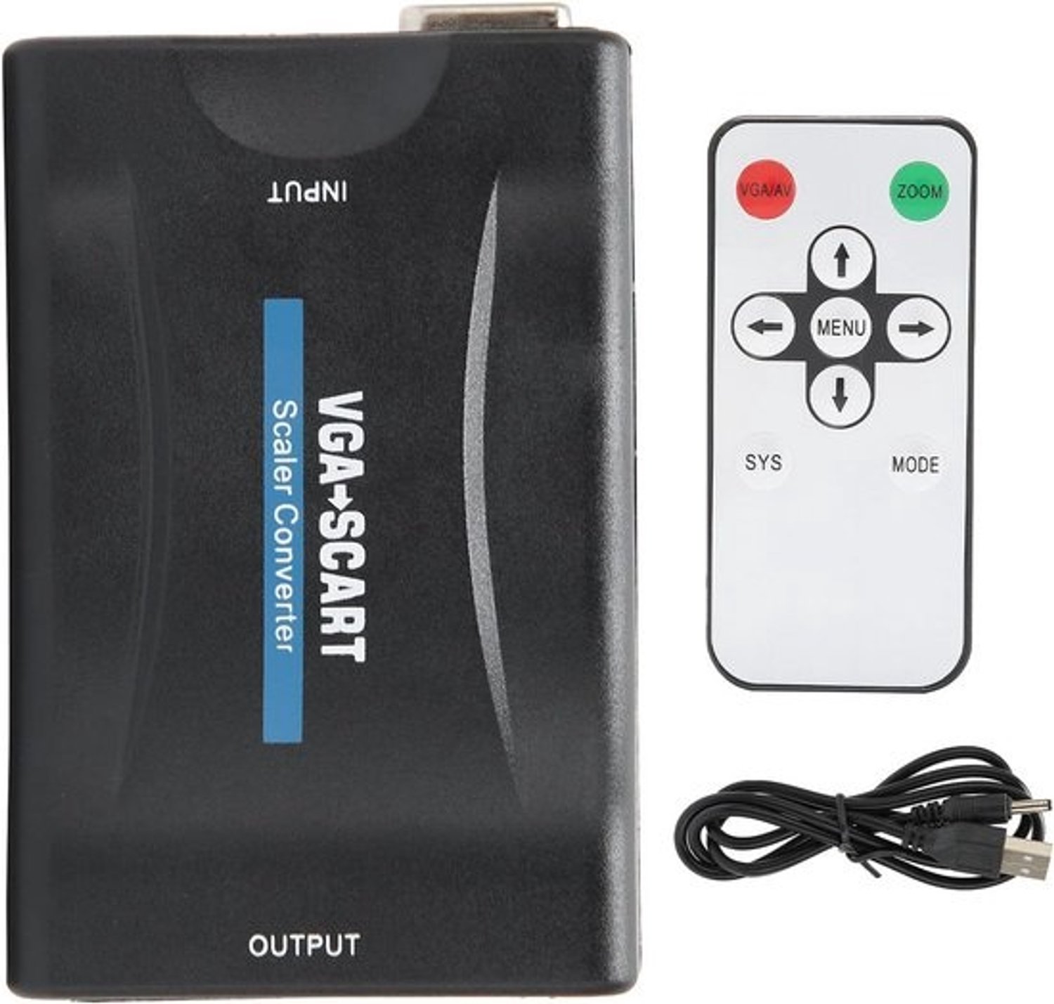 VGA naar SCART-adapter converter - HD-videoverbinding voor computer en tv
