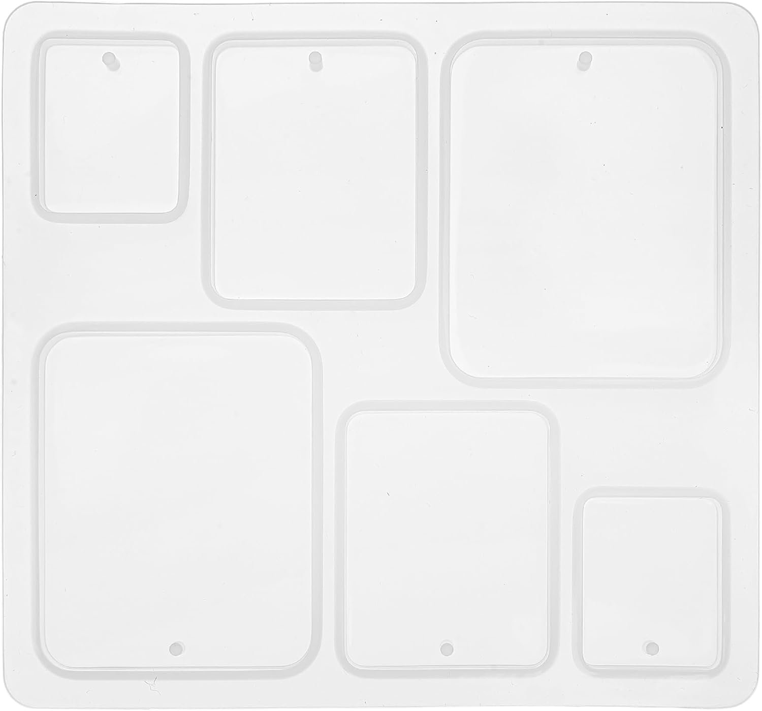 Sieraden epoxyhars vormen hanger halsketting oorbellen siliconen vormen druppels rechthoek sieraden giethars mallen gietvormen, wit