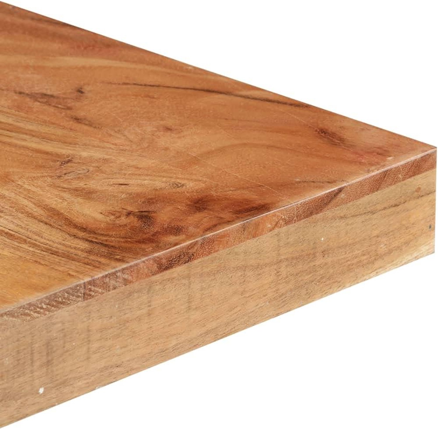 Eettafel, keukentafel, eetkamertafel, eettafel, loungetafel, restauranttafel, geschikt voor restaurant, hotel, eetkamer, keuken, 160 x 80 x 76 cm, massief hout, acacia