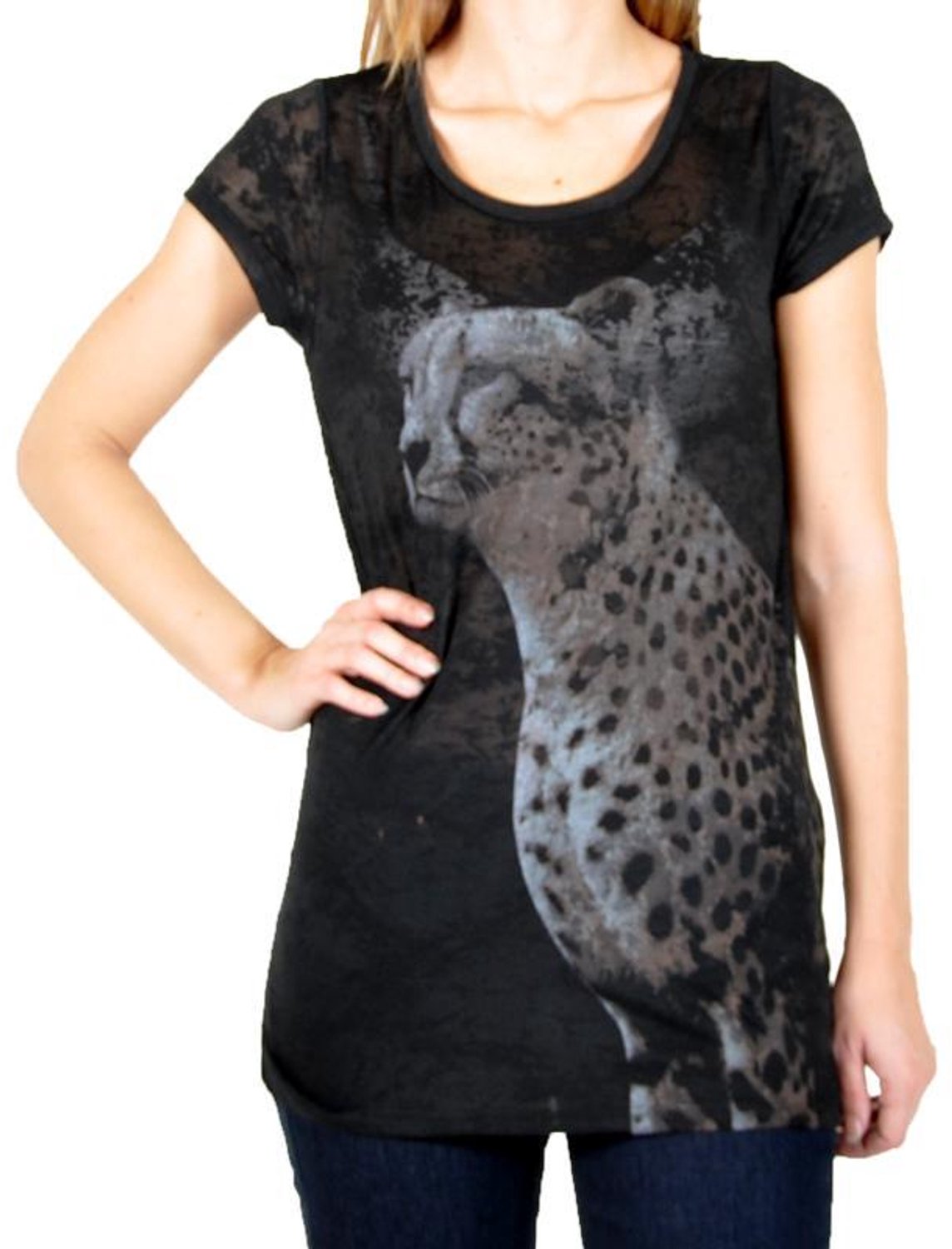 T-shirt Kitty Brigite Leopard