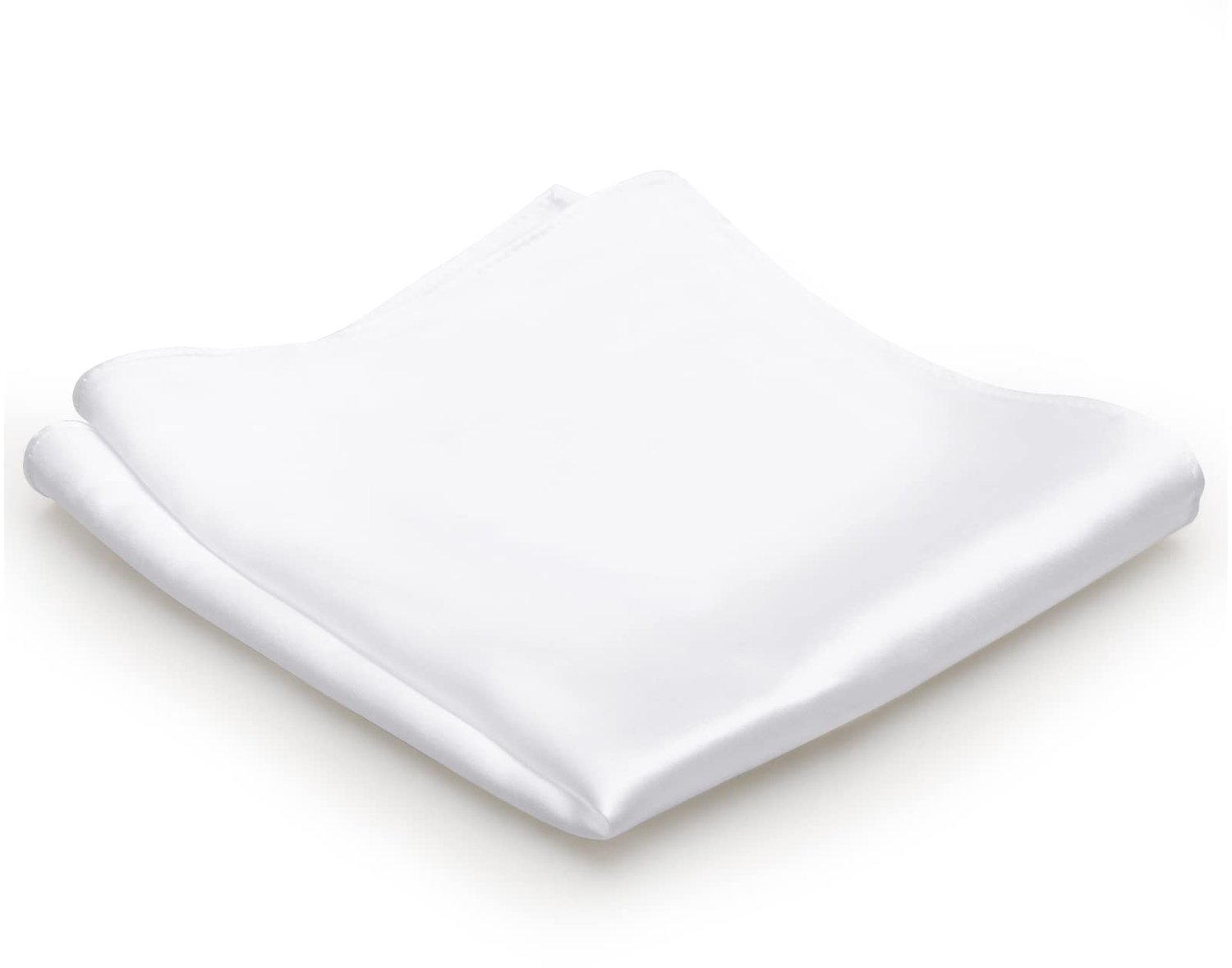 Mr.Van 100% Zijden Pochette voor Heren, Zakdoeken, Elegant, Wit, Zacht, 35 * 35 cm, 16,5 Momme Effen Eenkleurig