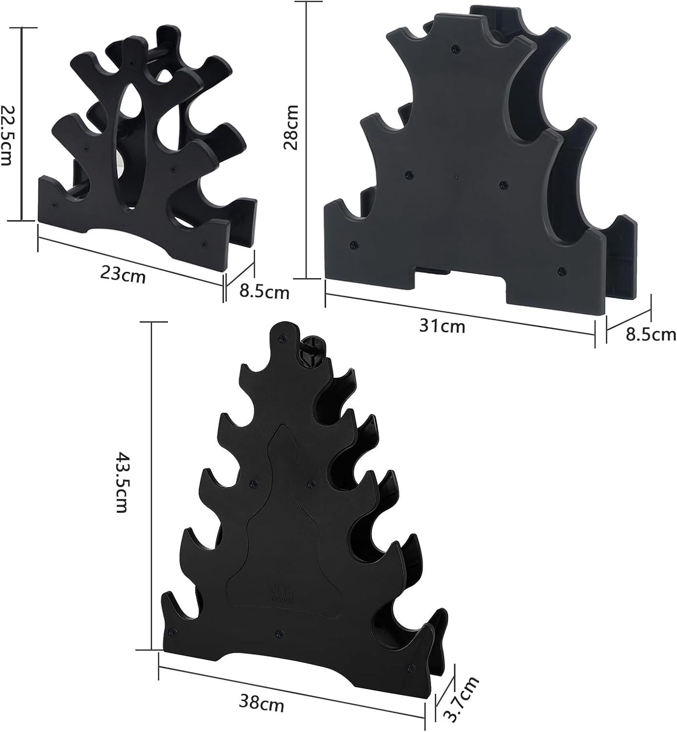 Kleine dumbbell houder voor gewichten, compacte dumbbell standaard, ideaal voor thuis fitness en sportaccessoires