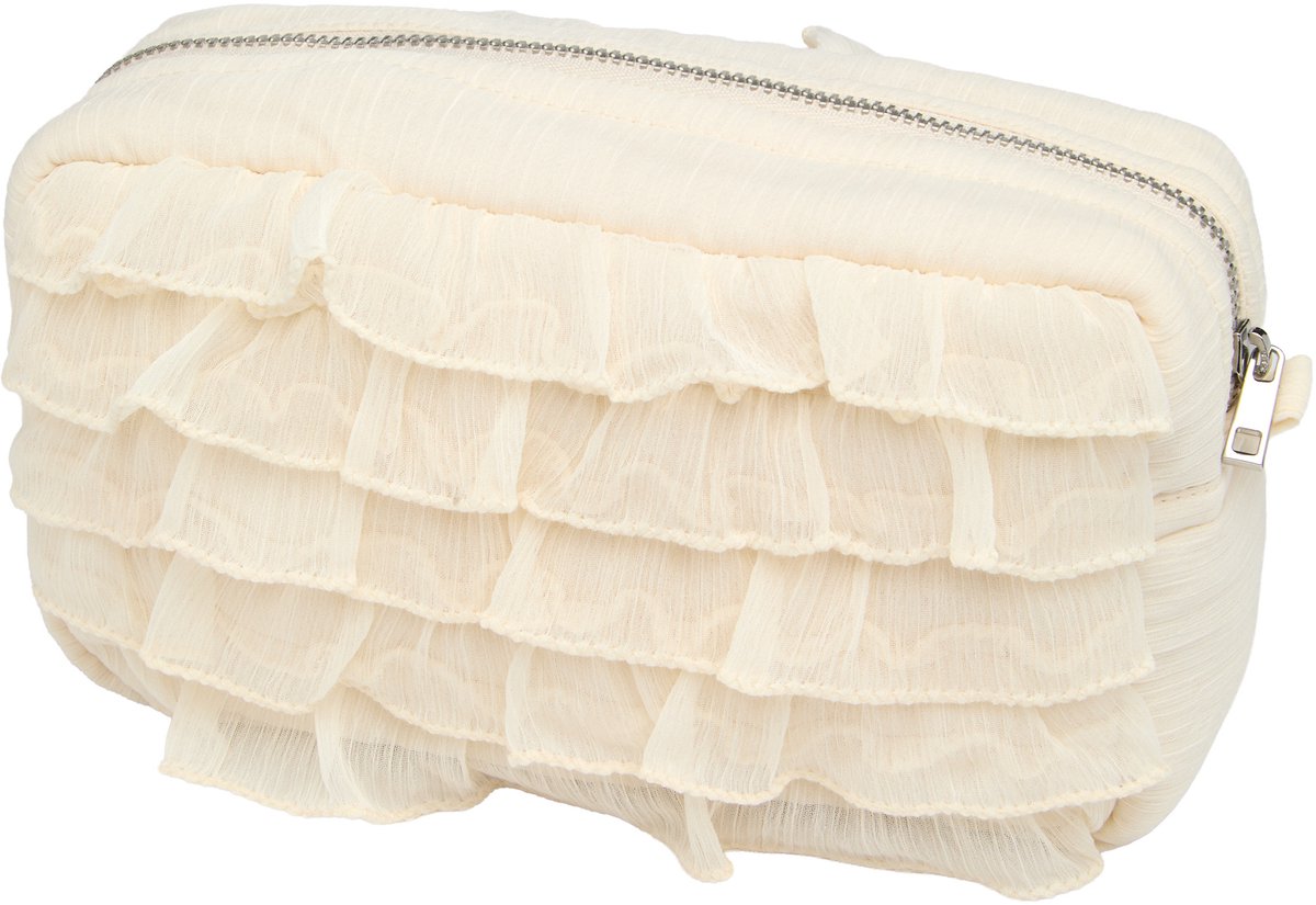 Hunkemöller Make-Up Tasje Ruffle Wit