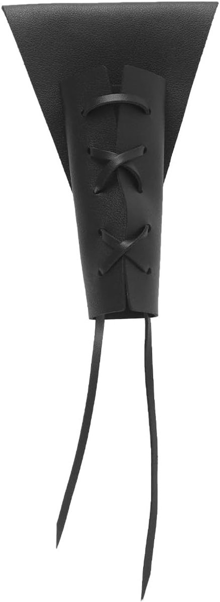 Middeleeuwse Zwaard Holster van Leer - Verstelbare Cosplay Accessoire voor Kostuums en Renaissance Evenementen - Zwart