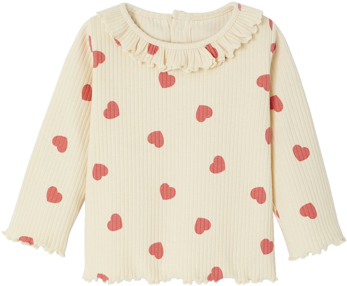 Vertbaudet T-shirt baby bedrukt met kleine hartjes