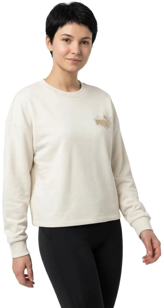 Puma Ess+ Class Act Sweatshirt Beige L Vrouw