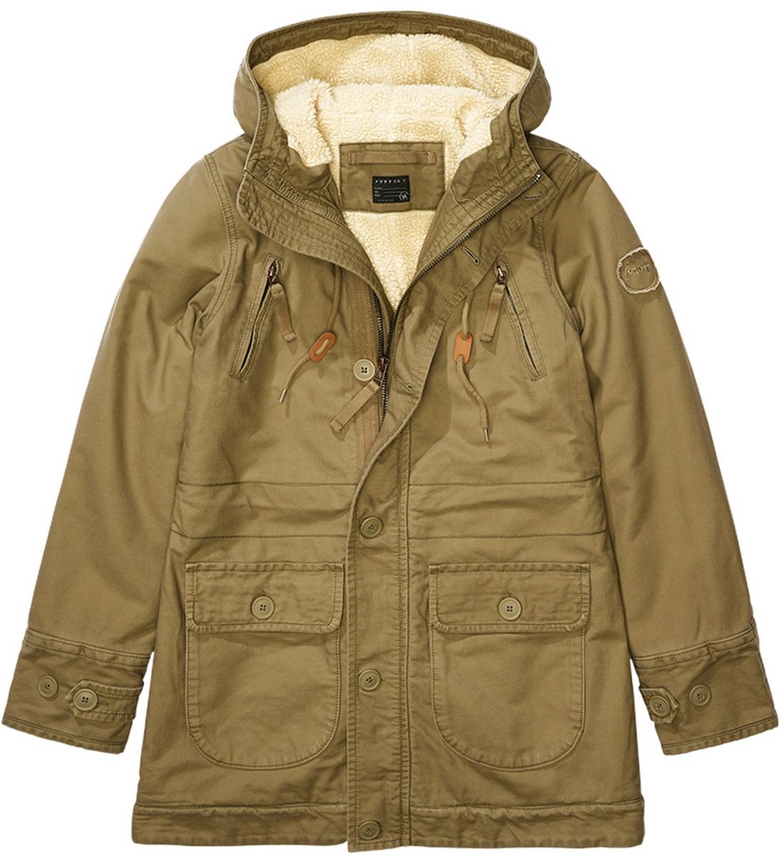 Forvert - Fiss Parka jas - XL - Olijfgroen