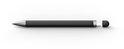 Zwarte pen met zilverkleurige punt en USB-C connector. De dop ligt ernaast.